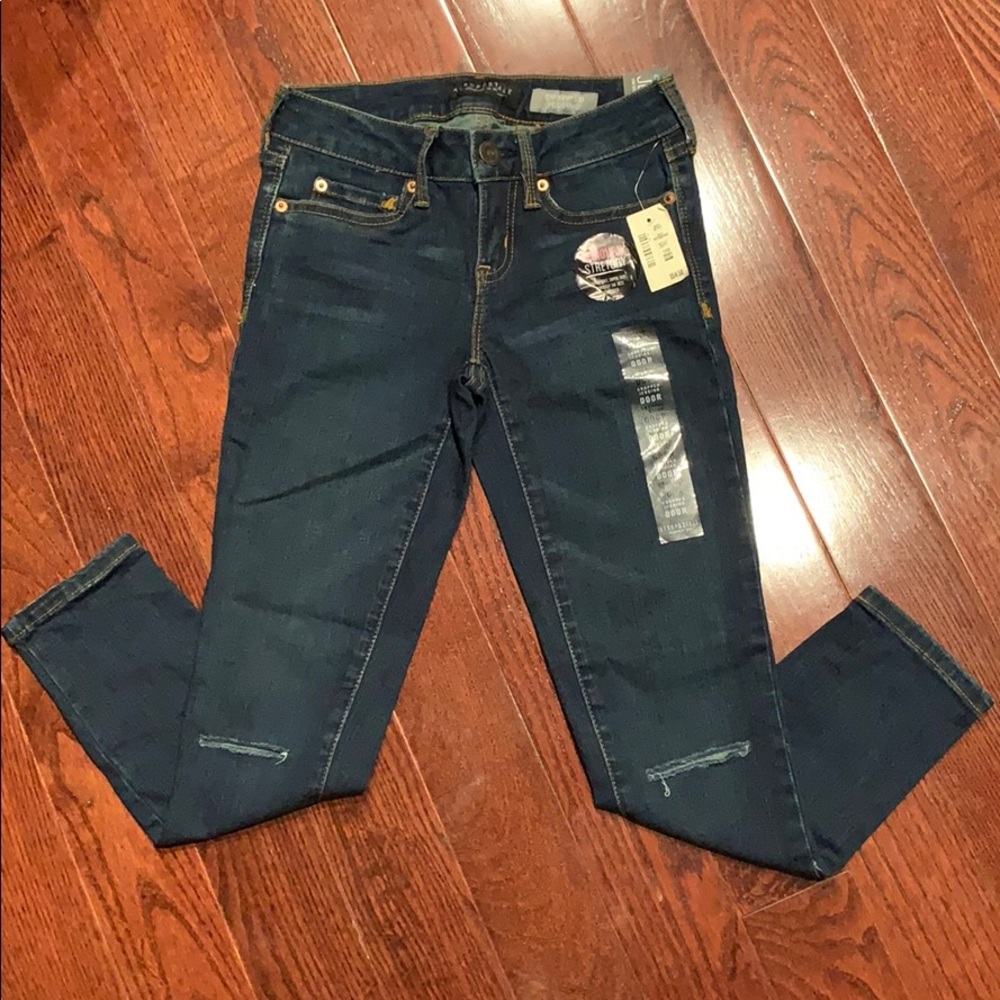 AEROPOSTALE Stretchy Cropped Denim Jeggings
